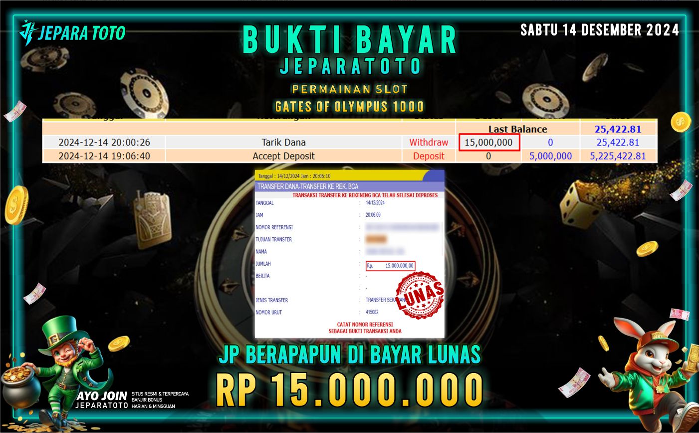 BUKTI KEMENANGAN SLOT GATES OF OLYMPUS 1000 MEMBER JEPARATOTO